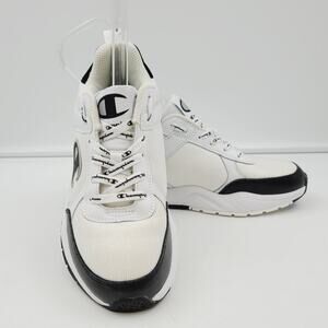 Champion 93 Eighteen Block 6 YOUTH Athletic Sneaker White Multi CKS10001Y EUC